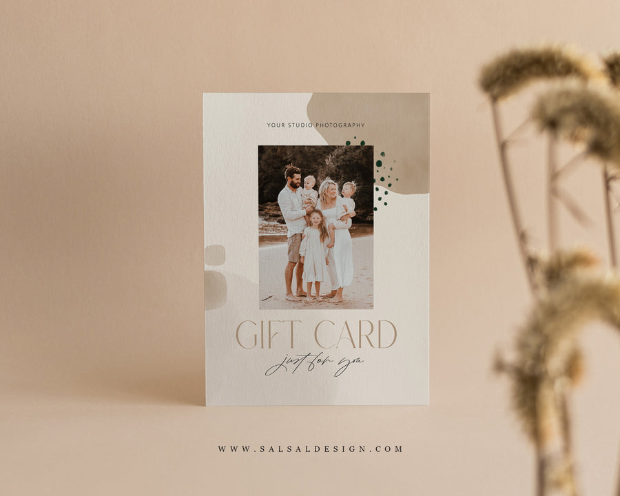 Photography Gift Certificate Card Template - GC106