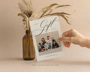 Photography Gift Certificate Card Template - GC122