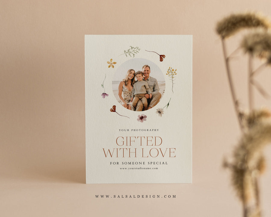 Photography Gift Certificate Card Template - GC112