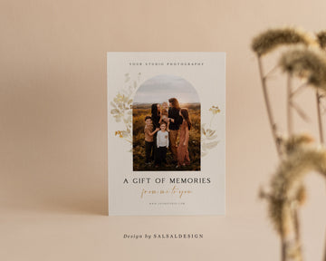 Studio Gift Certificate Card Template - GC073