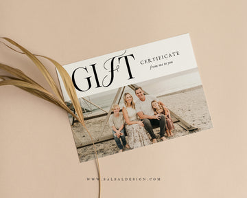 Photography Gift Certificate Card Template - GC126