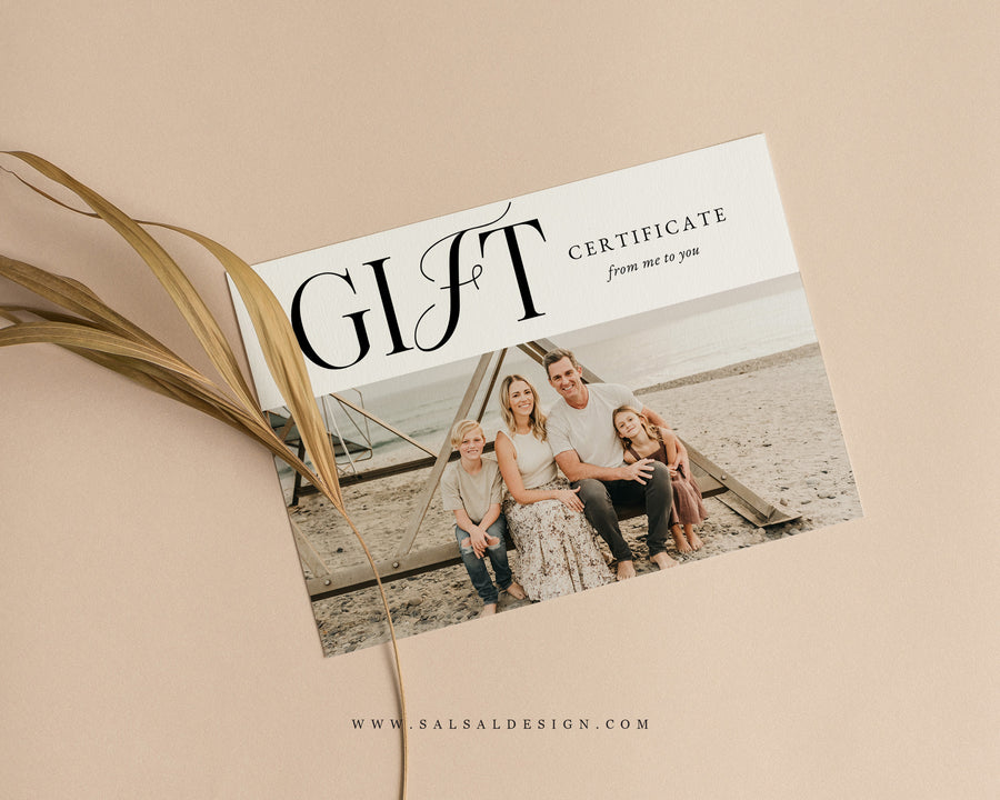 Photography Gift Certificate Card Template - GC126