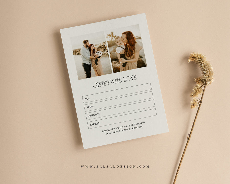 Photography Gift Certificate Template - GC137
