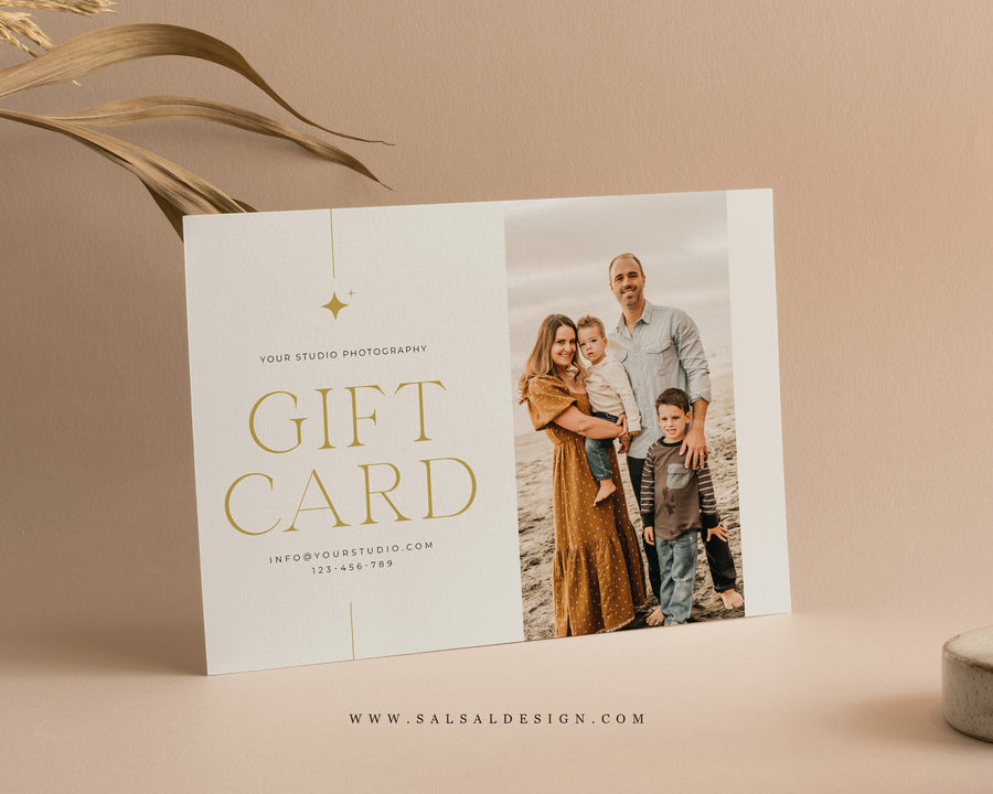 Photography Gift Certificate Card Template - GC113