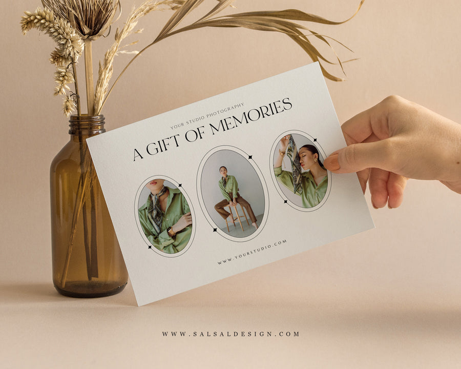 Photography Gift Certificate Card Template - GC099