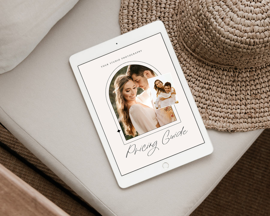 Wedding Photography Pricing Guide Template - PG091
