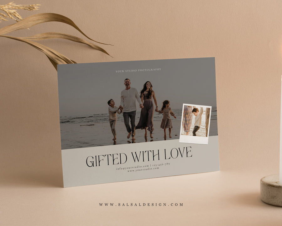 Photography Gift Certificate Card Template - GC121