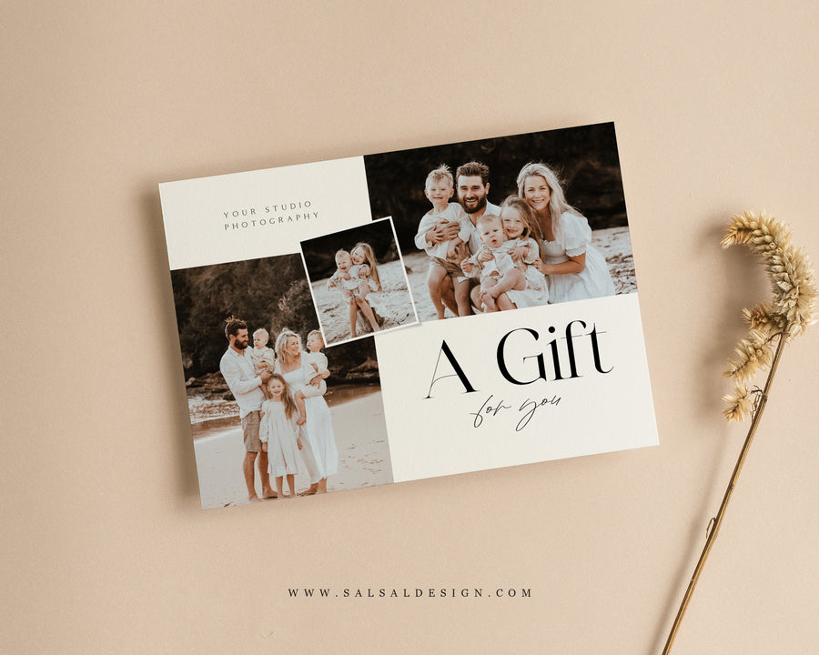 Photography Gift Certificate Card Template - GC098