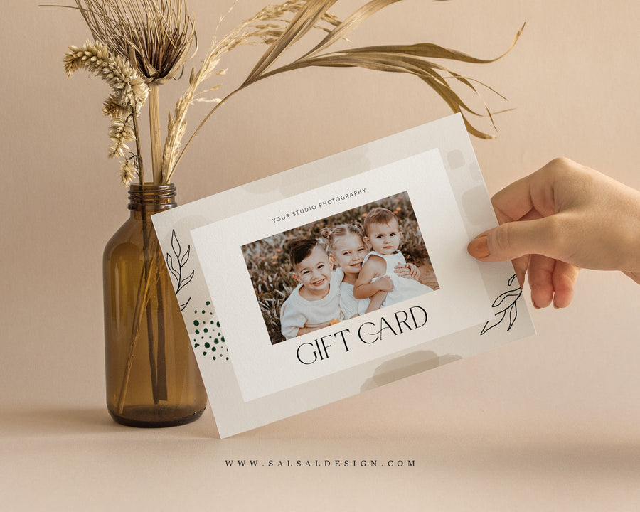Photography Gift Certificate Card Template - GC107