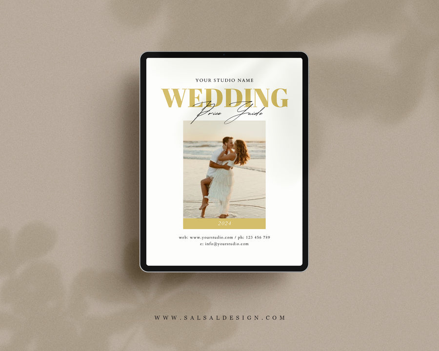 Wedding Photography Pricing Guide + Contract Template - PG113