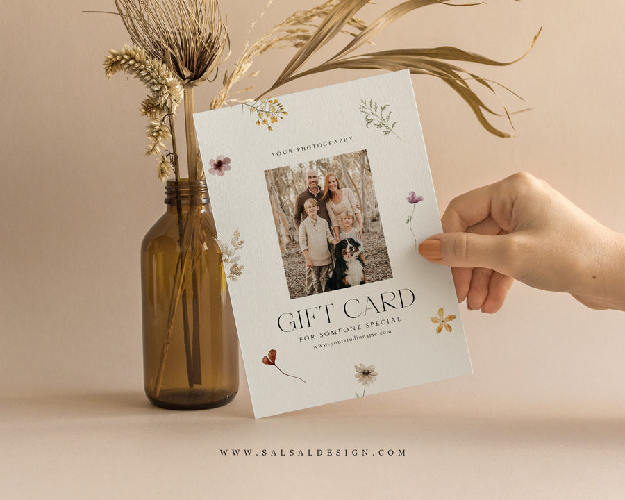 Photography Gift Certificate Card Template - GC111