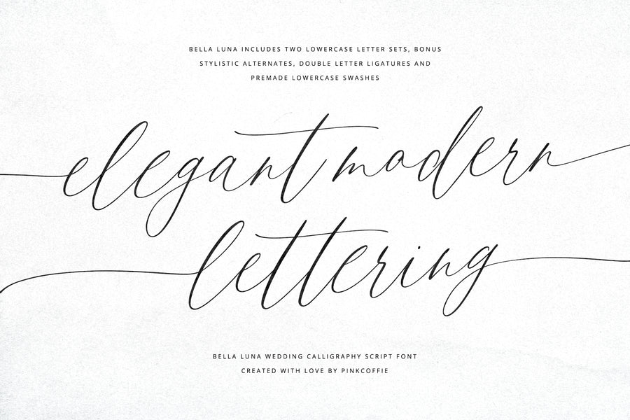 Bella Luna | Feminine Script Font