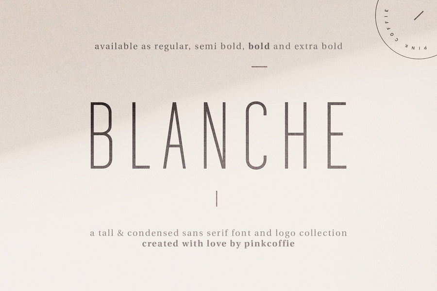 Blanche | Modern Sans Serif + 18 Logos