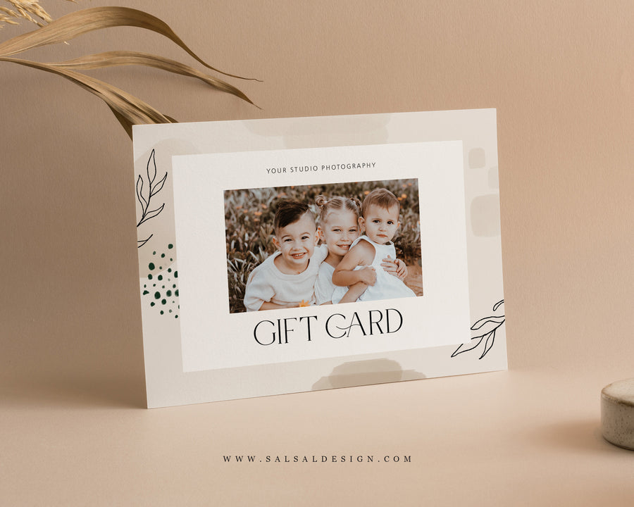 Photography Gift Certificate Card Template - GC107