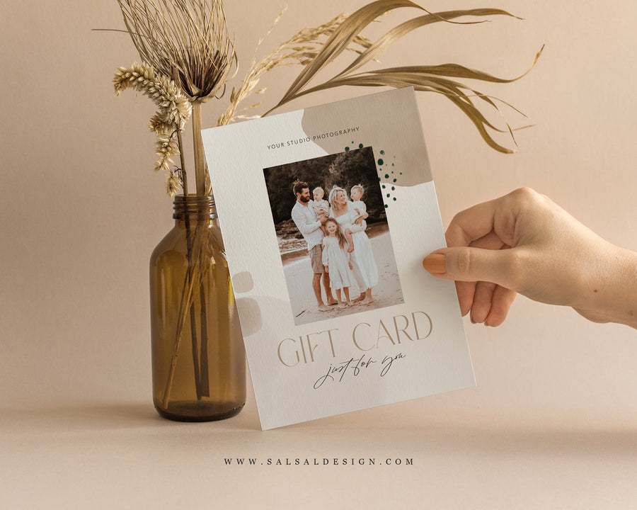 Photography Gift Certificate Card Template - GC106