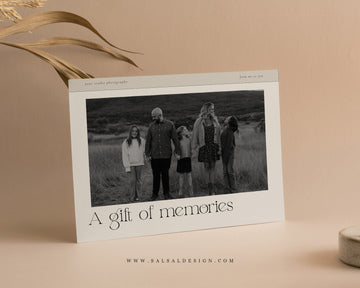 Photography Gift Certificate Card Template - GC120