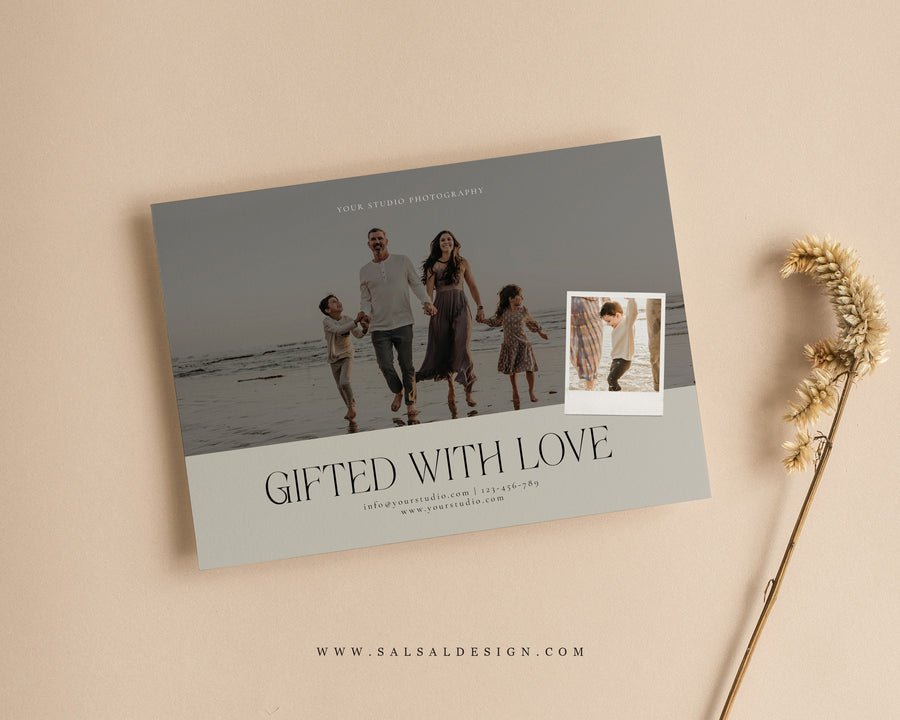 Photography Gift Certificate Card Template - GC121