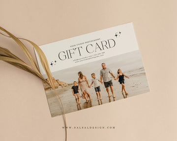 Photography Gift Certificate Card Template - GC110