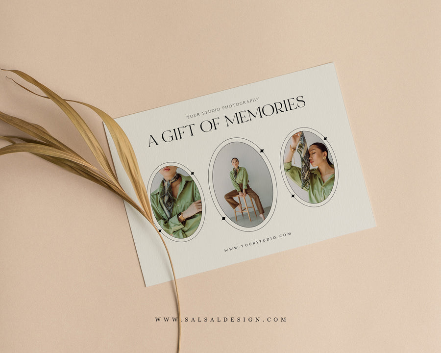 Photography Gift Certificate Card Template - GC099