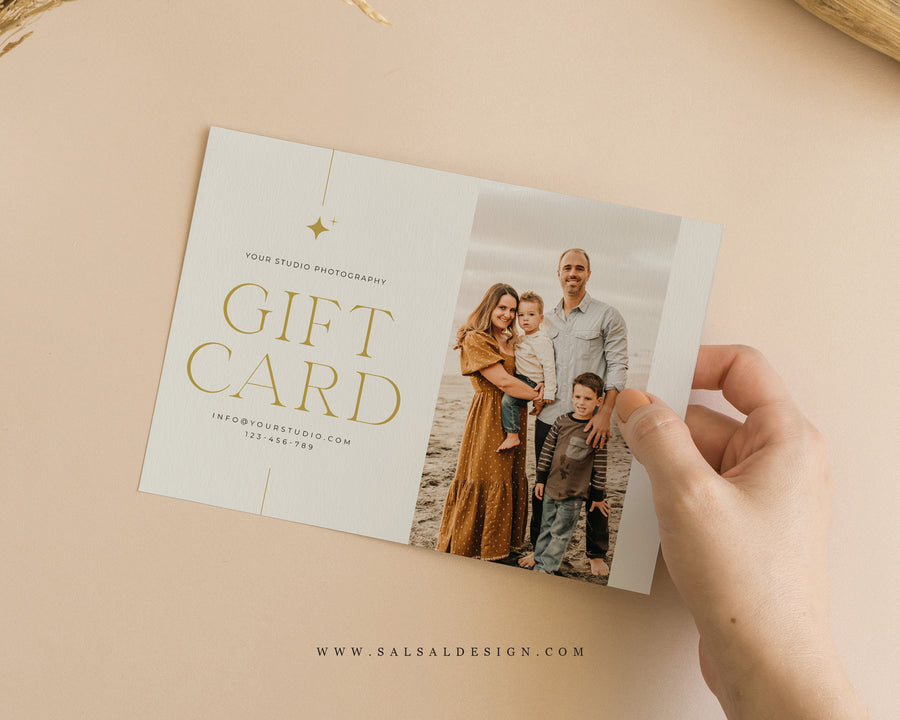 Photography Gift Certificate Card Template - GC113