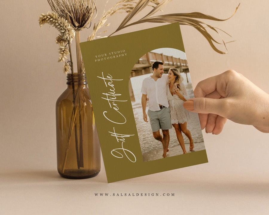 Photography Gift Certificate Card Template - GC115