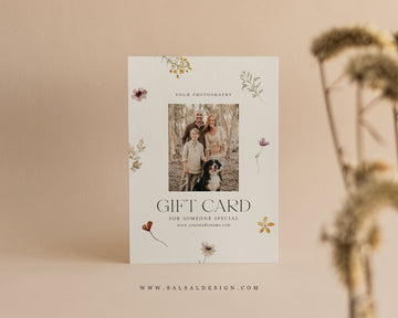 Photography Gift Certificate Card Template - GC111