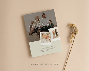 Photography Gift Certificate Card Template  - GC118
