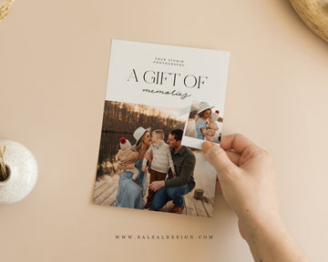 Photography Gift Certificate Card Template - GC105