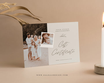 Studio Gift Certificate Card Template - GC096