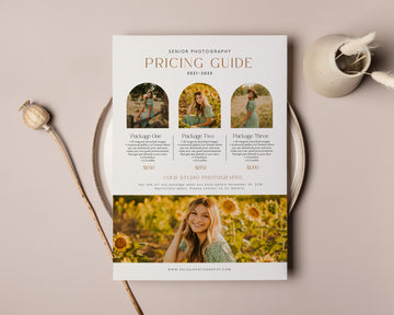 Senior Photography Pricing Guide Template - PG071