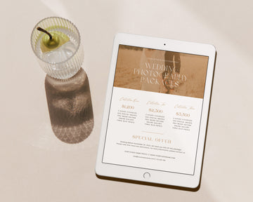 Wedding Photography Pricing Guide Template - PG096