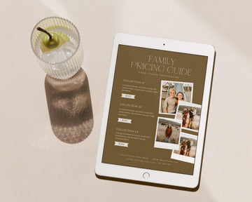 Family Photography Pricing Guide Template - PG110