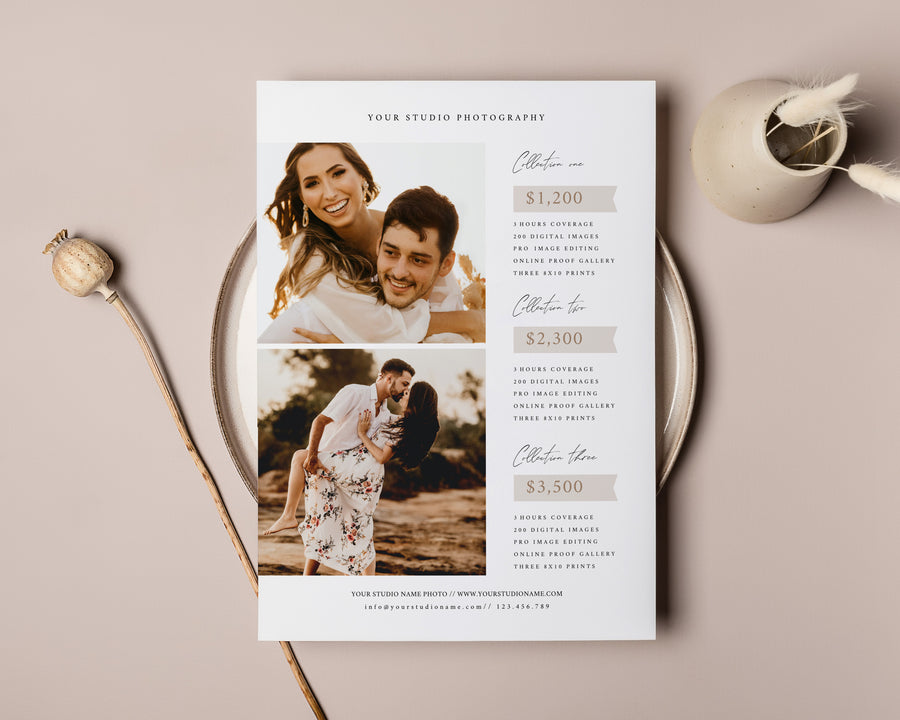 Wedding Photography Pricing Guide Template - PG076