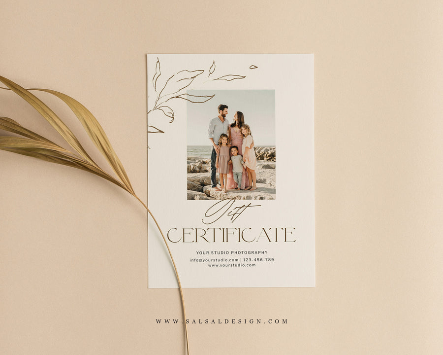 Photography Gift Certificate Template - GC127