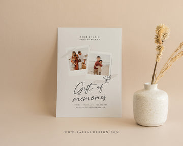 Photography Gift Certificate Card Template - GC108
