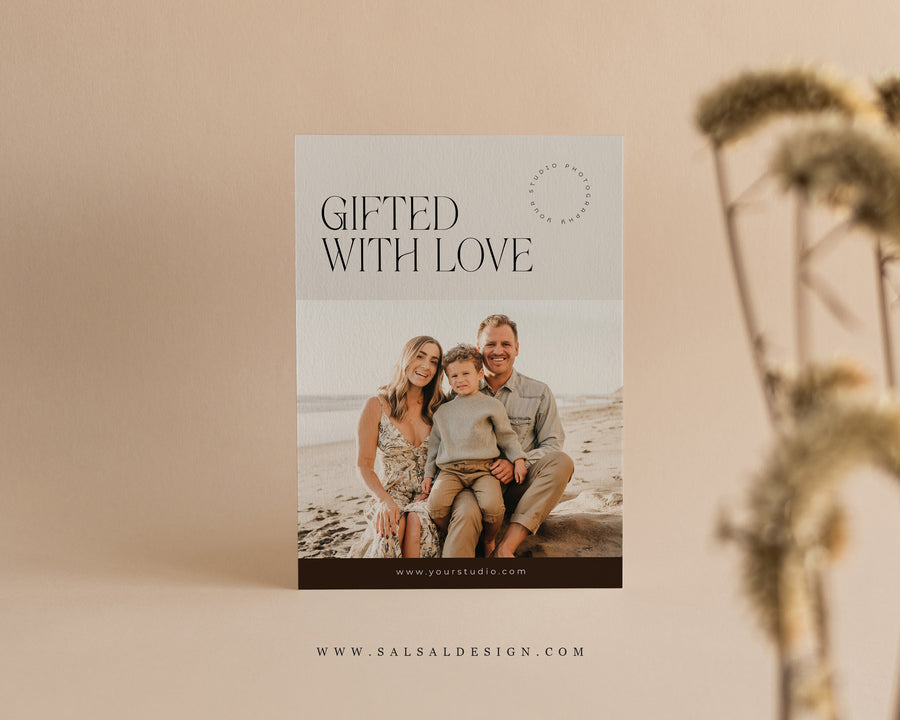 Photography Gift Certificate Card Template - GC119