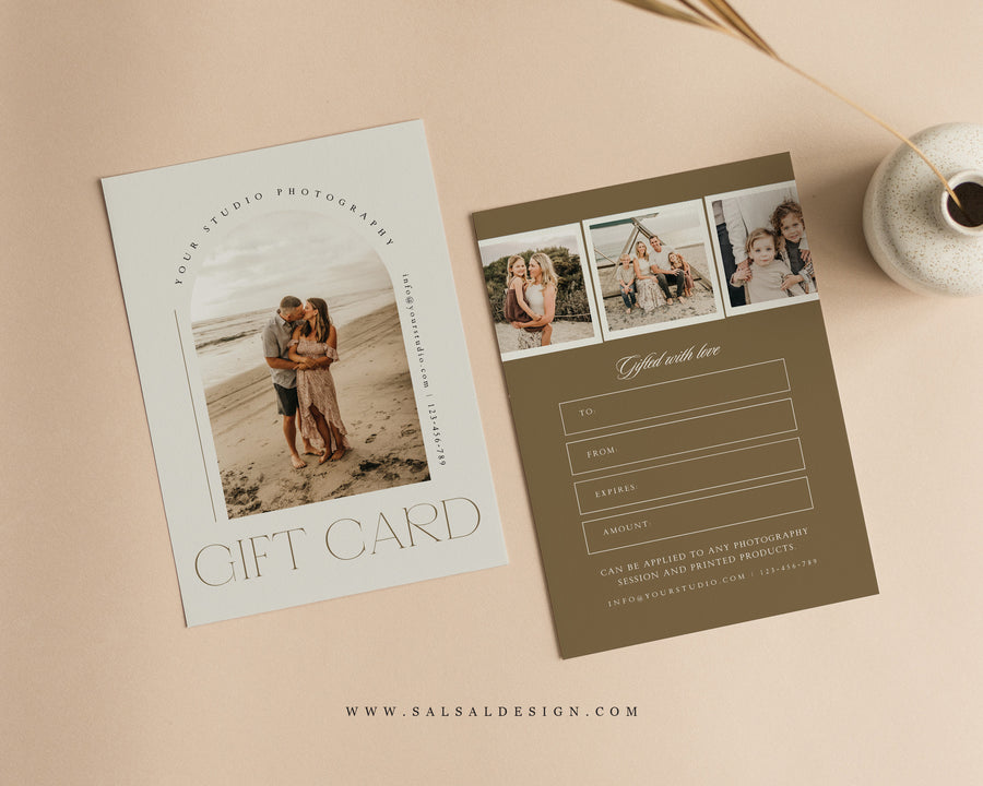 Photography Gift Certificate Card Template - GC117