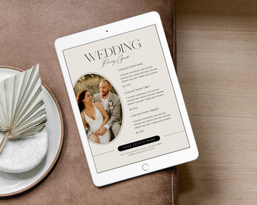 Wedding Photography Pricing Guide Template - PG111