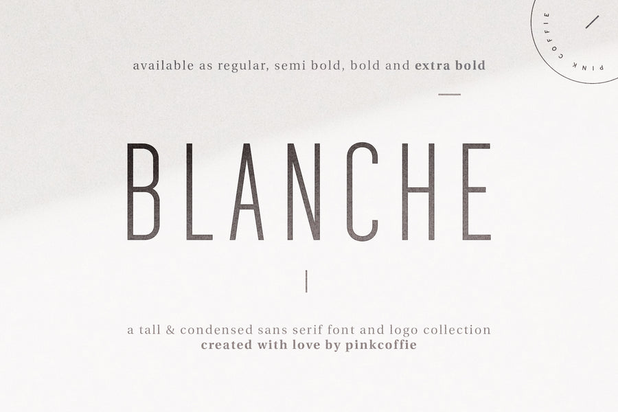 Blanche | Modern Sans Serif + 18 Logos