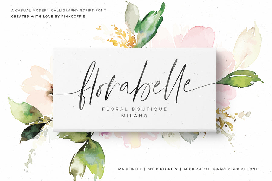 Wild Peonies | Stylish Modern Font