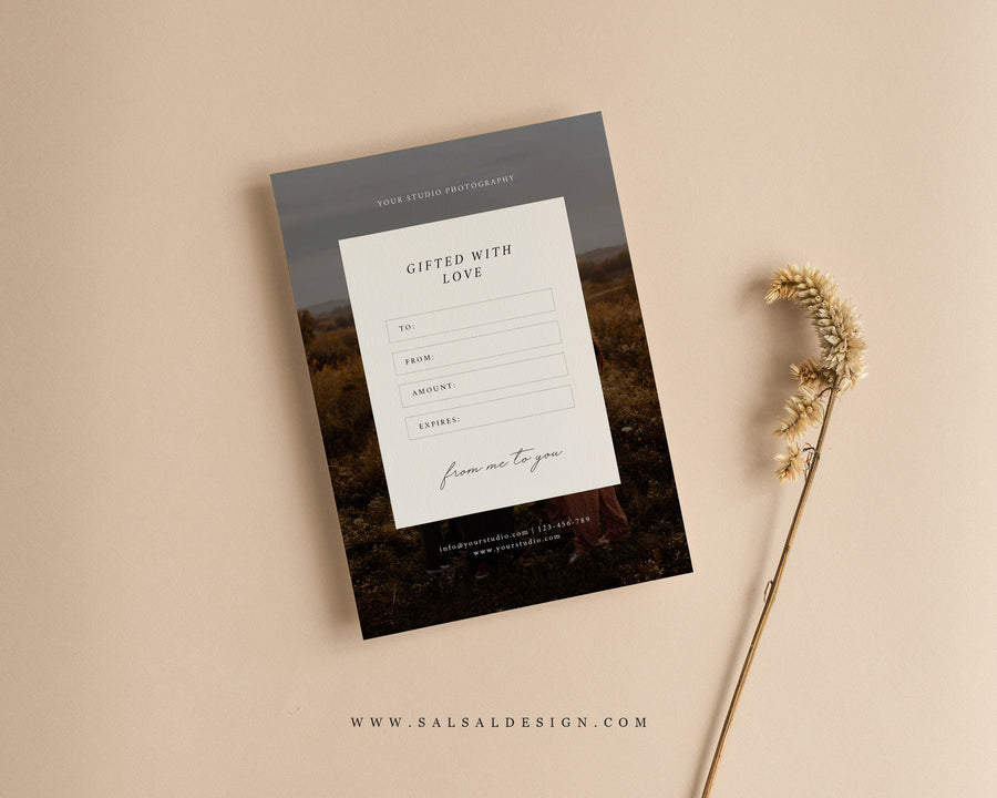 Photography Gift Certificate Template - GC128