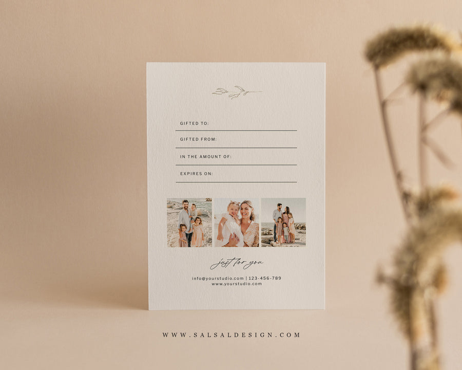 Photography Gift Certificate Template - GC127