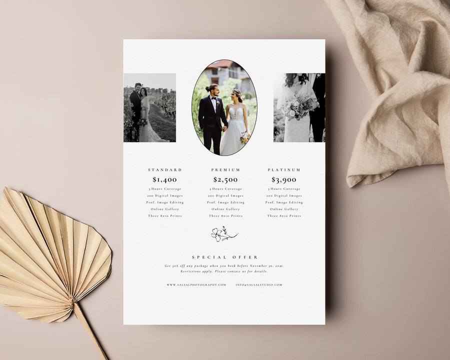 Photography Pricing Guide Template - PG086