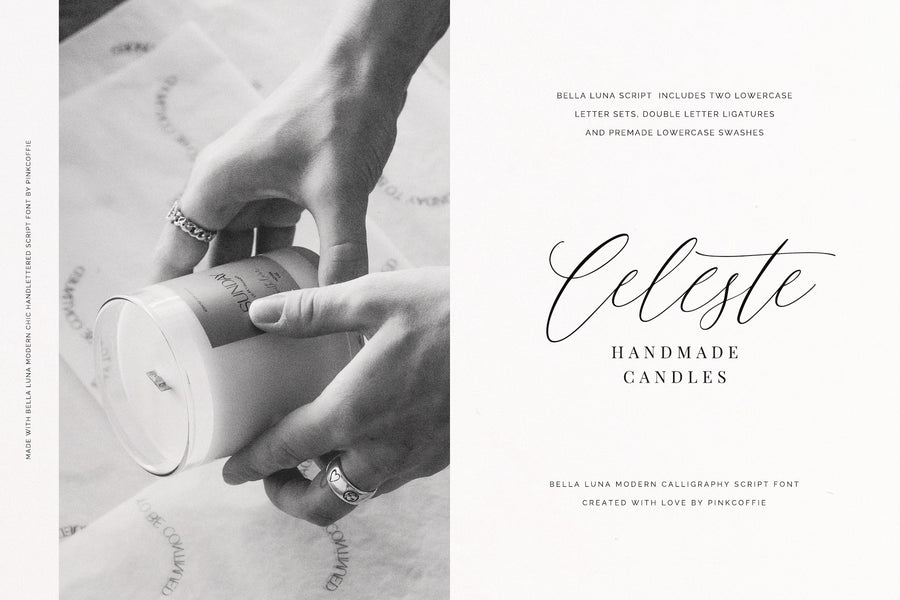 Bella Luna | Feminine Script Font