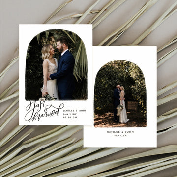 Wedding Announcement Photocard | Just Married