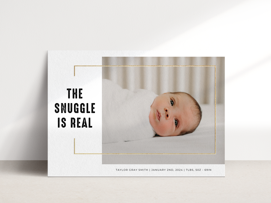 Newborn Announcement Template for Canva - NG38