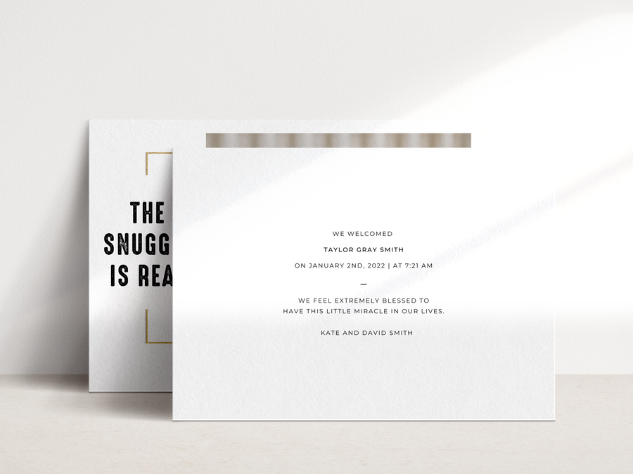 Newborn Announcement Template for Canva - NG38