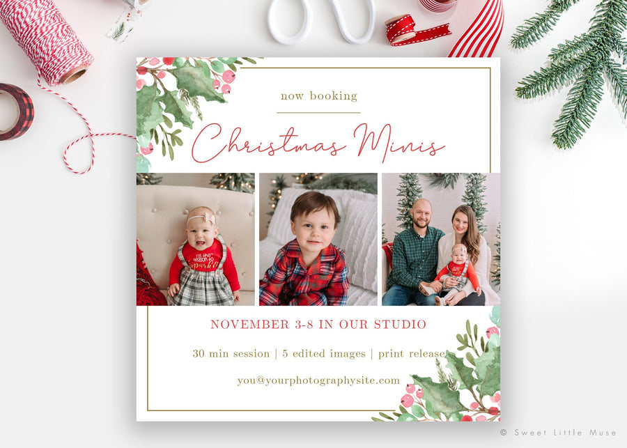 Christmas Mini Session Social Media Template - SLM13