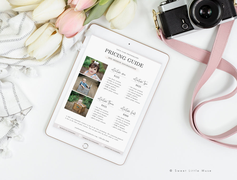 Photography Pricing Guide Template - SLM77