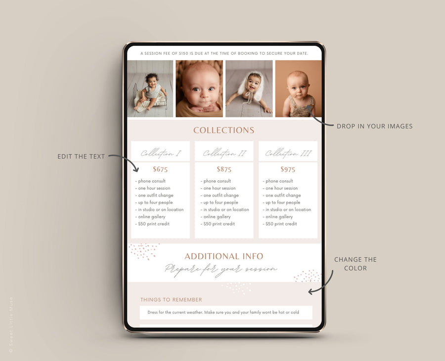 Pricing Guide Email Template for Photographers - SLM67